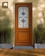 Porta d'ingresso in legno 'Adele' 215X90 a sinistra a spinta (dimensioni tabella) senza maniglia
