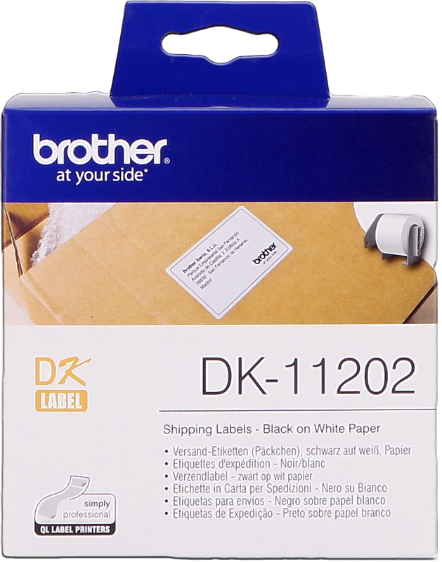 Brother DK-11202 nastro per etichettatrice Nero su bianco