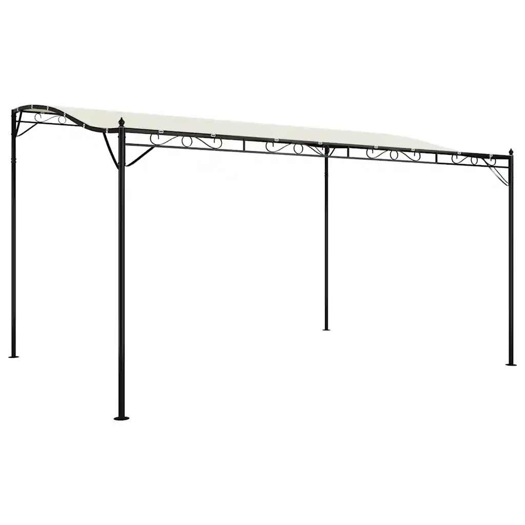 Tettoia Crema 4x3 m 180 g/mÂ² Tessuto e Acciaiocod mxl 97392