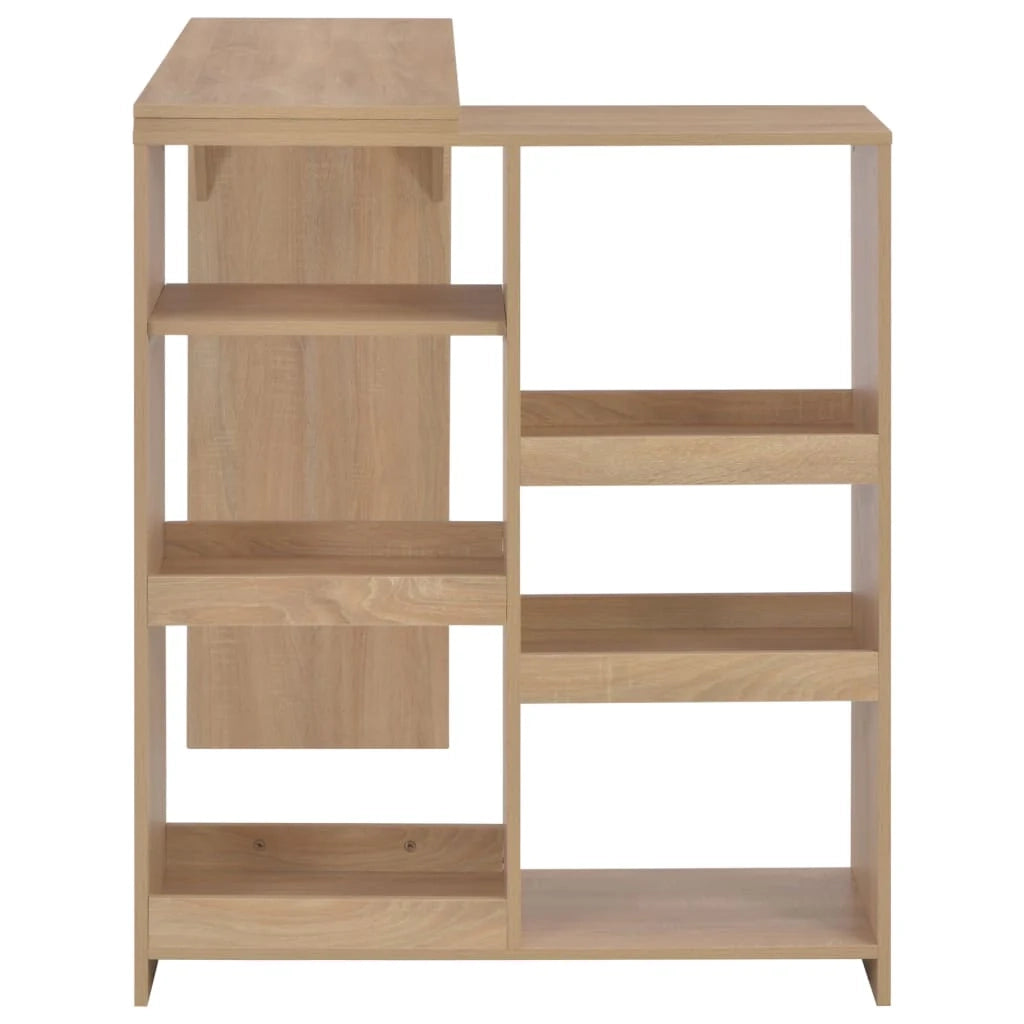 Tavolo alto da bar/bistrot con ripiano rimovibile rovere beige 138 cm 0902048