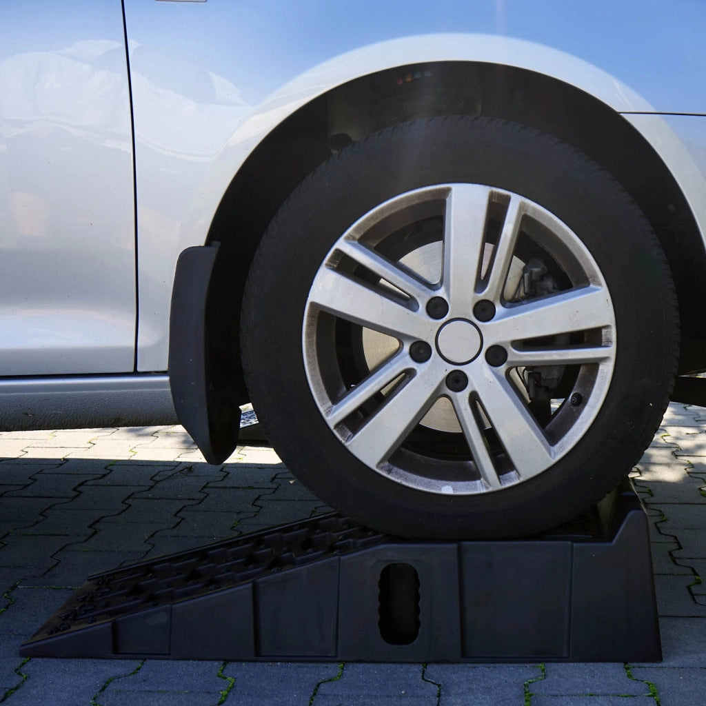 Set di 2 rampe di accesso in plastica per autovetture, per carichi pesanti fino a 5 t, rampe stabili per veicoli più pesanti, rampa per autoveicoli