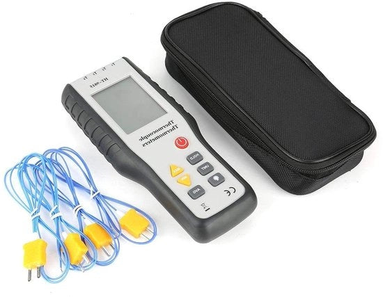 Termometro digitale elettronico con 4 canali sensore K-type - Multimetro per diverse applicazioni
