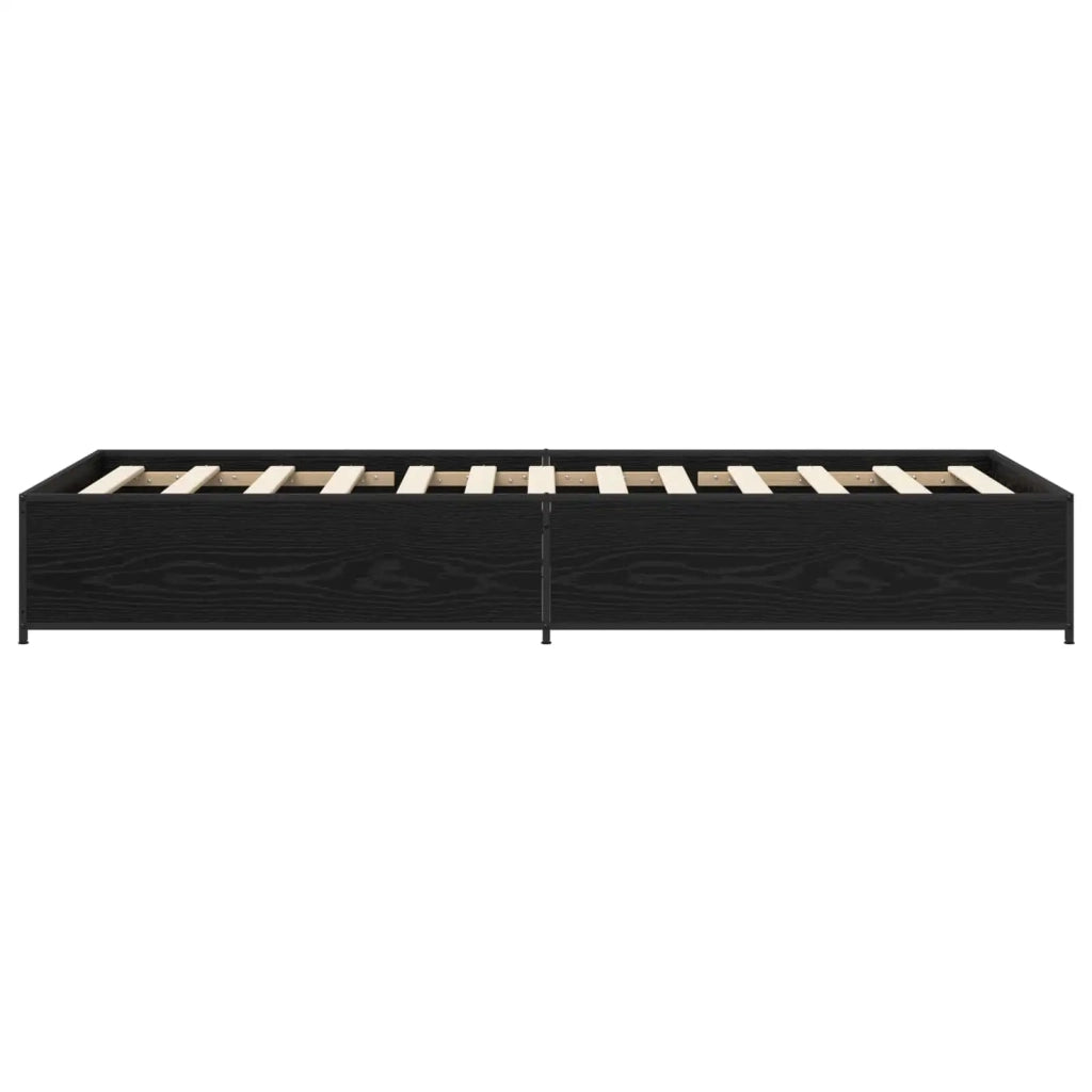 Struttura del letto Rovere Nero 80 x 200 cm 8009141