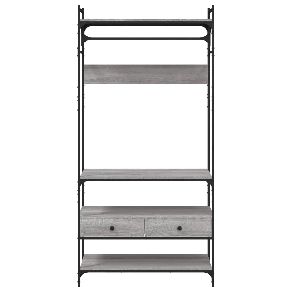 Armadio Cassetti Grigio Sonoma 89x39x184,5 cm Legno Multistrato 838956