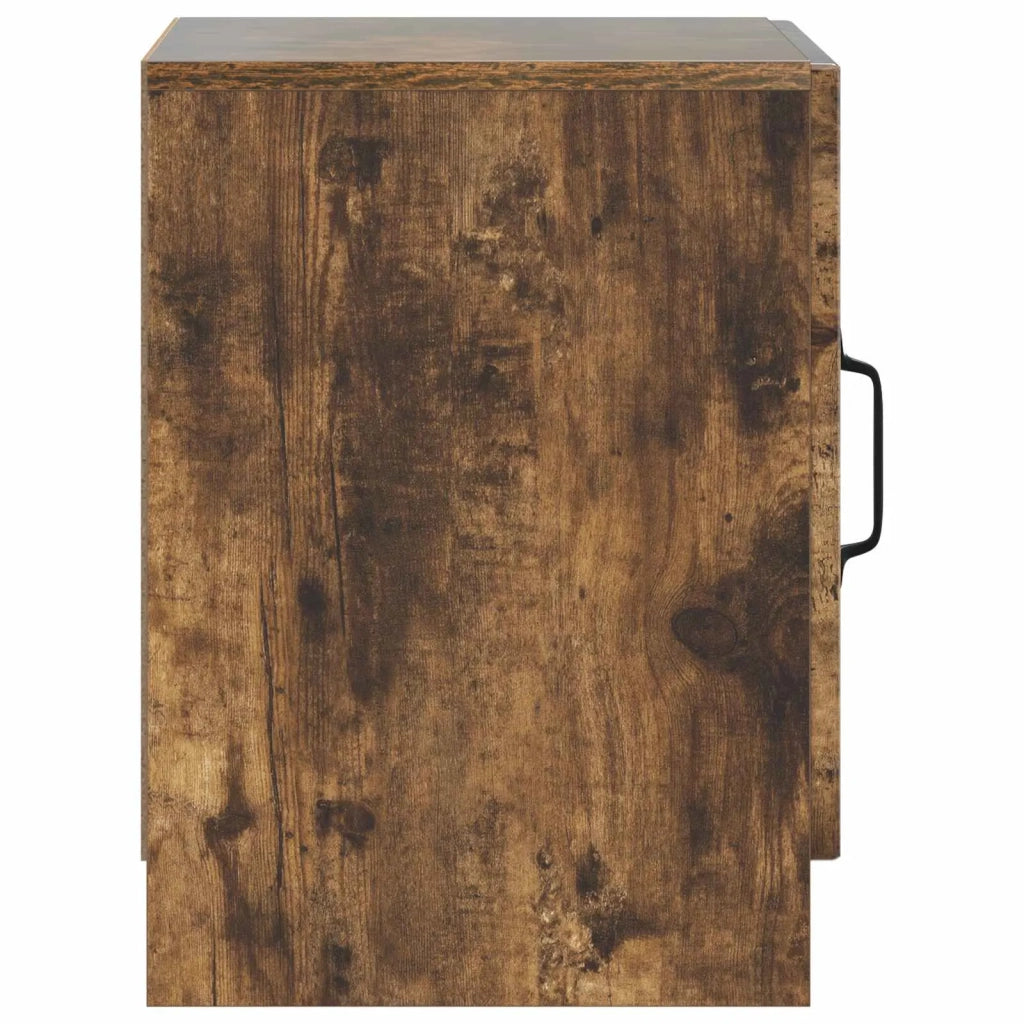 Set di 2 Comodini | Armadio da Notte | Mobiletto da notte Rovere Fumo 43 x 34,5 x 47 cm