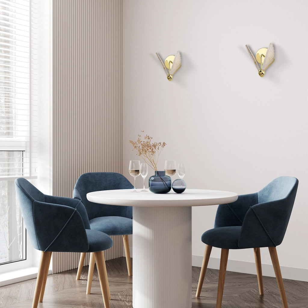 Applique Mariposa Light Prestige 2 LED ottone vetro