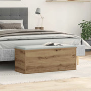 Scatola di Stoccaggio Rovere artigianale 90 x 35 x 35 cm 868712