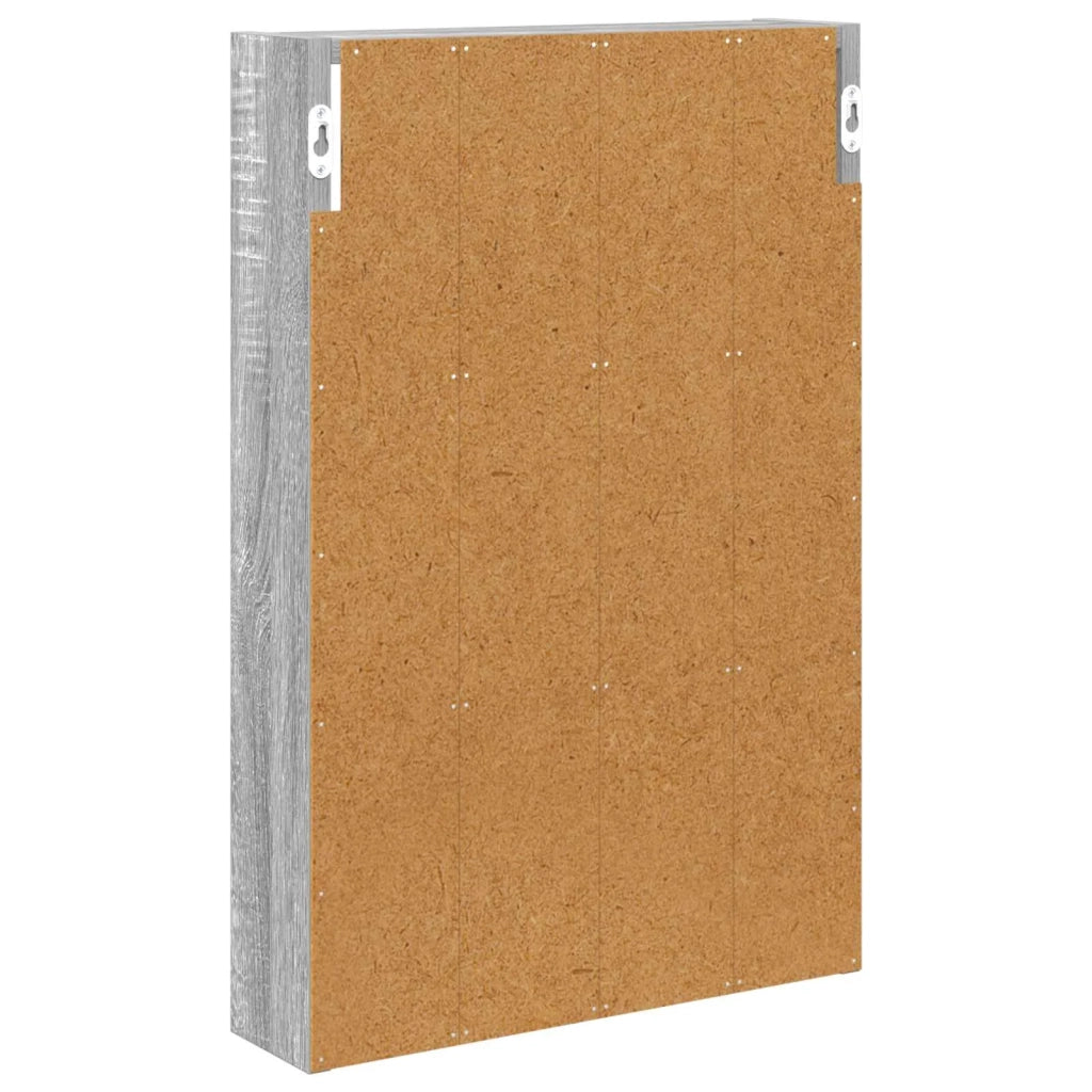 Armadio da bagno a muro Sonoma grigia 40 x 10 x 60,5 cm 889356
