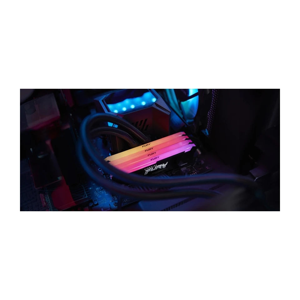 Kingston Technology FURY Beast 32GB 3200MT/s DDR4 CL16 DIMM (Kit di 2) 1Gx8 RGB