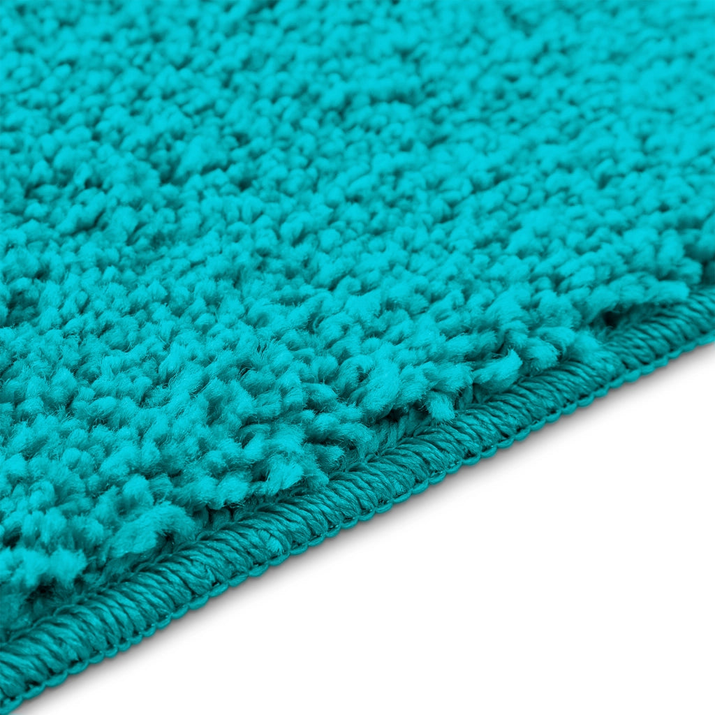 Tappetino da bagno U-Shaped Turchese 50x50 cm Polipropilene Antiscivolo