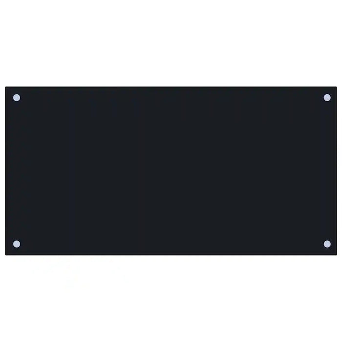 Paraschizzi per Cucina Nero 80x40 cm in Vetro Temperato 249484