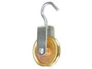 CARRUCOLA CON GANCIO RUOTA OTTONATA- - ø mm.30x12 - 20 pezzi