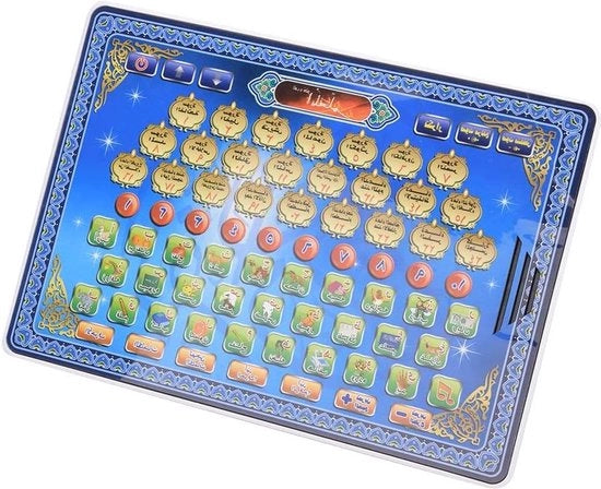 Giocattolo educativo per bambini per imparare a leggere e scrivere in stile arabo islamico.