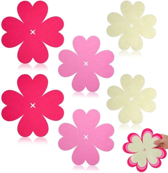 Distributore di Pannelli 6 Pezzi - Forma a Fiore - Protezioni per Pannelli - Accessori da Cucina - Riutilizzabile - Dimensioni 23x23 cm / 20x20 cm / 18x18 cm