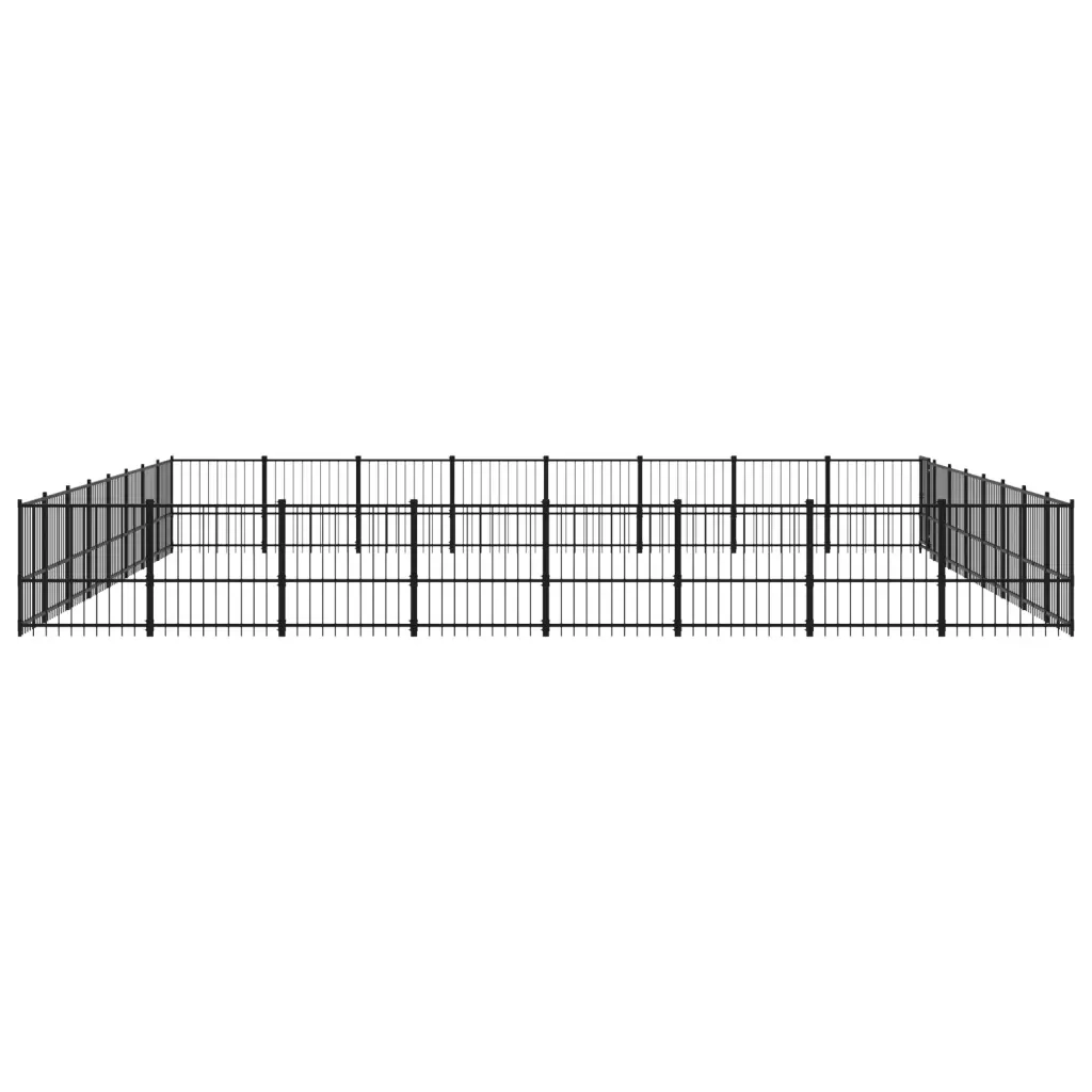 Gabbia per Cani da Esterno in Acciaio 60,22 mÂ²