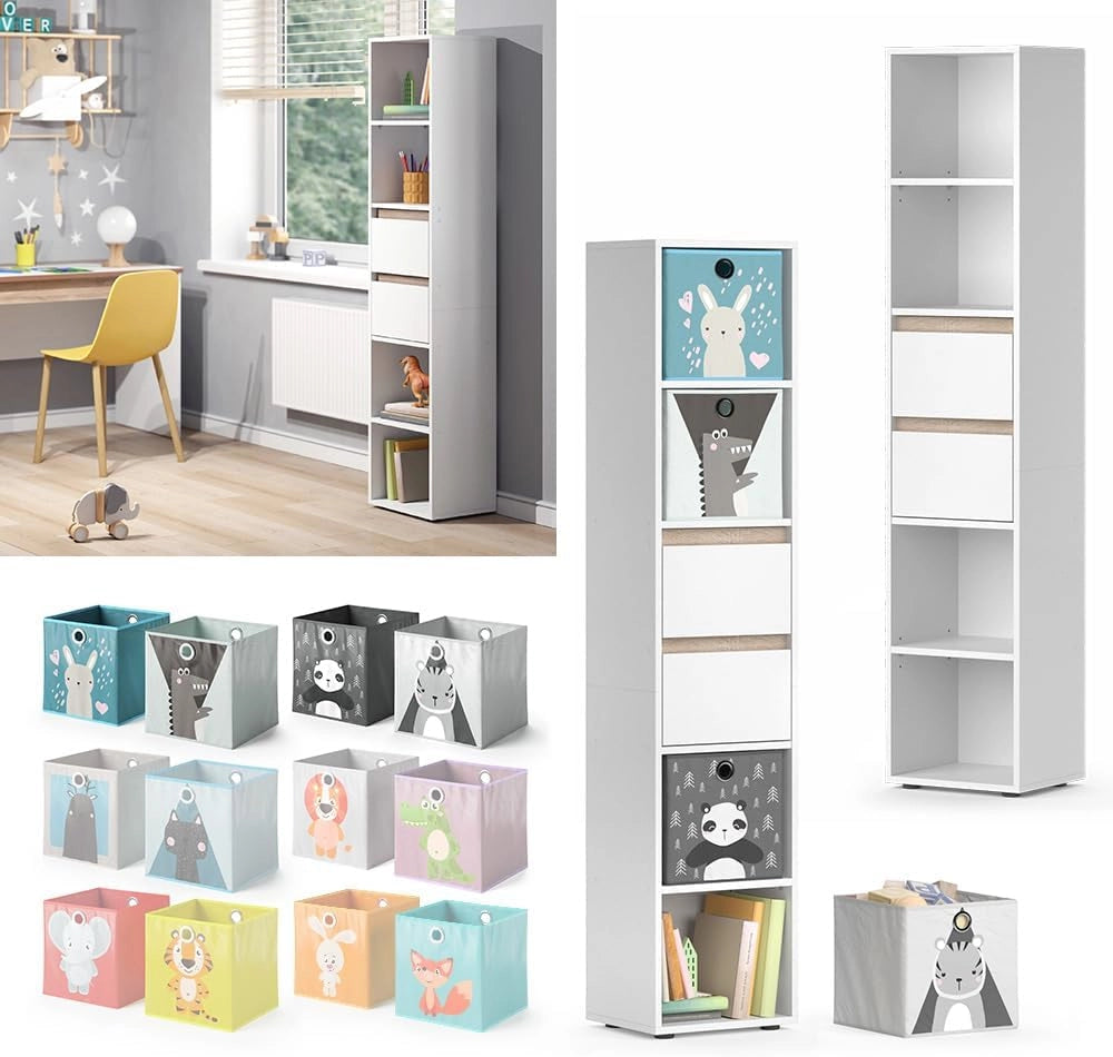 Libreria Robert, Bianco, 36.2 x 171 cm, per la conservazione di libri e decorazioni nell’area living