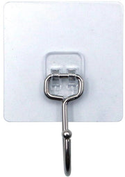 Haken per parete multifunzionali 10 pezzi - adesivi - senza intasamento - per cucina/bagno - 8x8cm - chiodi per parete