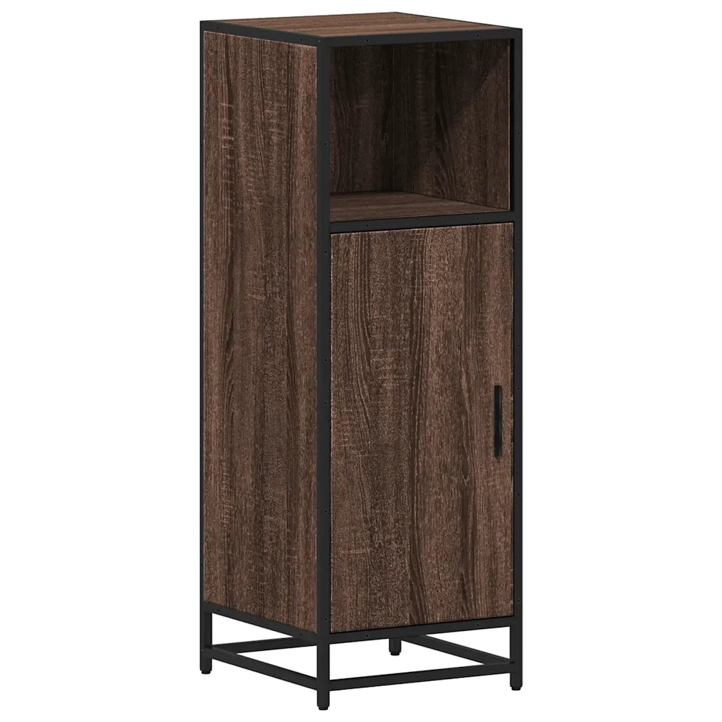 vidaXL Armadietto Bagno Rovere Marrone 35x37,5x100cm Legno Multistrato