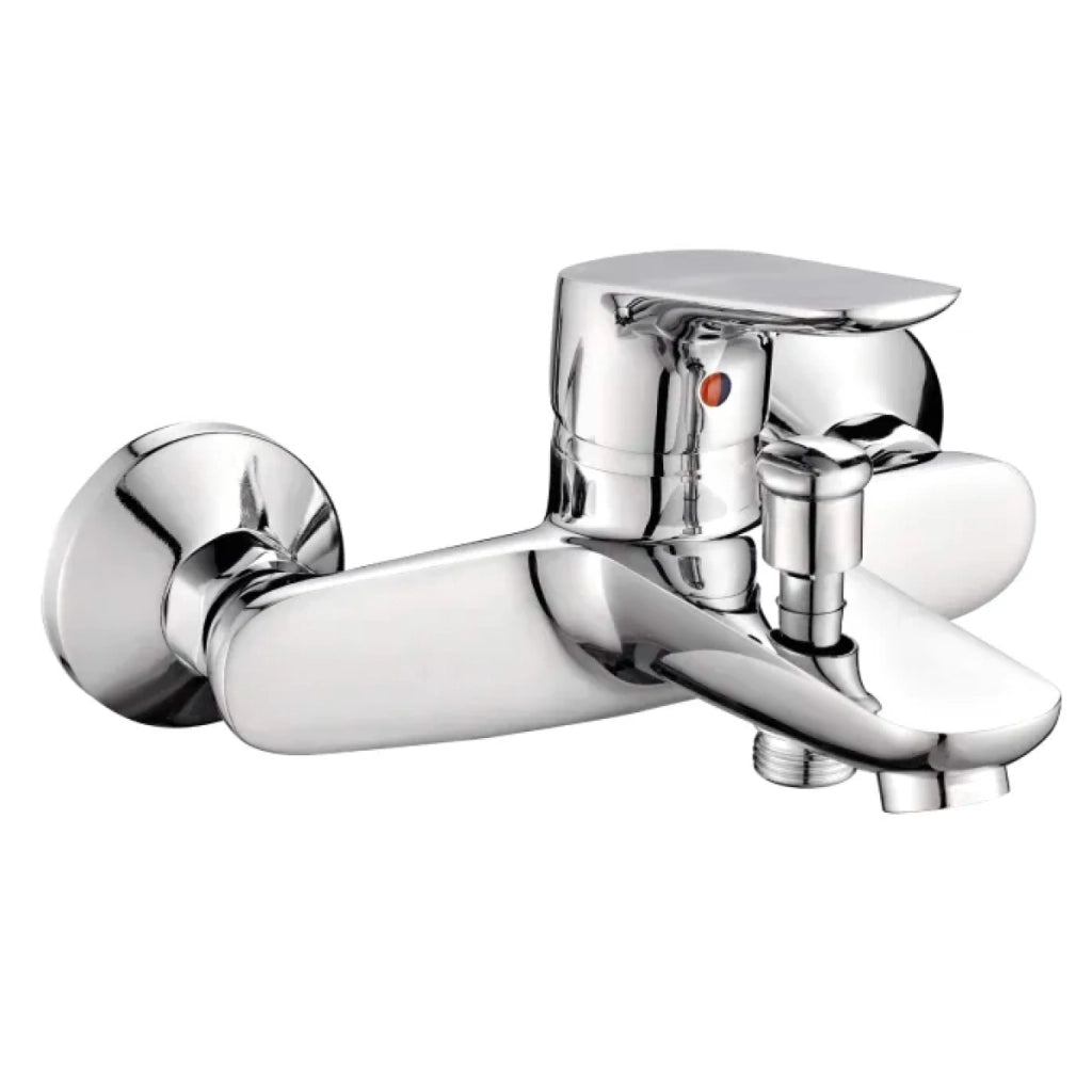 Rubinetto miscelatore monocomando vasca esterno con doccia serie violet  C/attacco duplex - flex 1,5mt