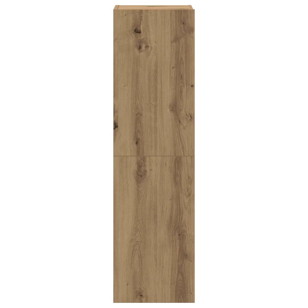 vidaXL Set Mobile TV 6 pz Montato a Parete Rovere in Legno Multistrato