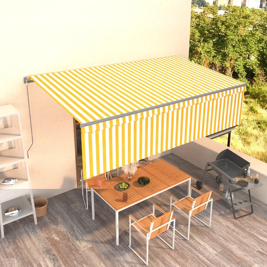 TendaSole Retrattile Manuale con Parasole 5x3m Gialla Biancacod mxl 129609
