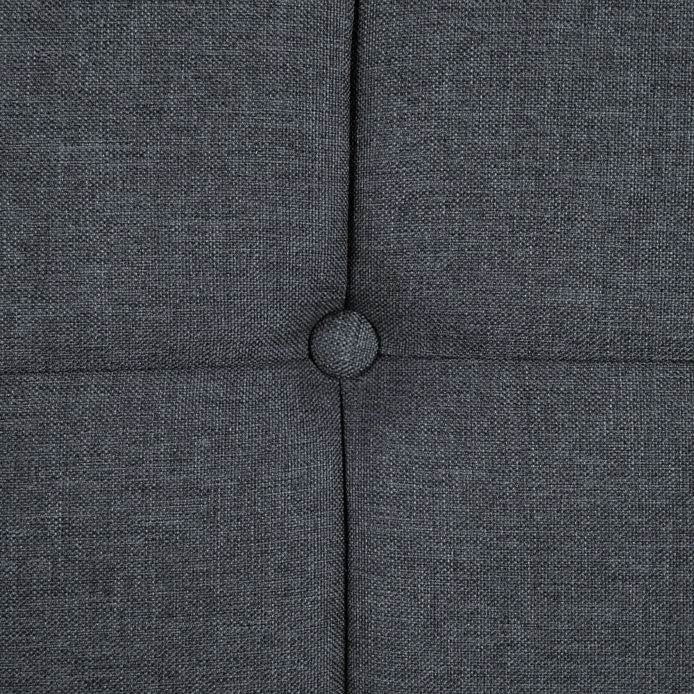Divano letto Click Clack a 3 posti in soggiorno moderno trapuntato grigio