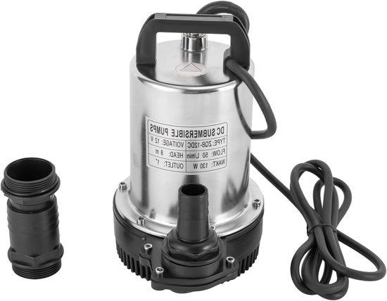 Pompa a doppio effetto - Acciaio inossidabile - 160 W - 12 V