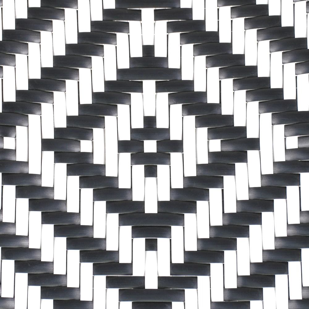 Set di 4 Sedie in Rattan Naturale e struttura in Alluminio con Trama Bianco e Nero