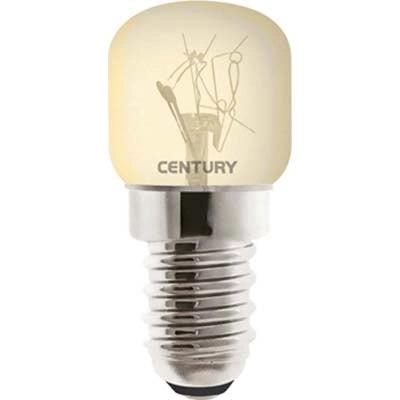 LAMPADA ALOGENA FORNO CENTURY - VOLT 230 WATT 15 E14 CF=PZ 2- 12 confezioni