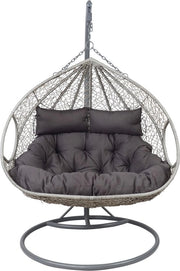 Sedia a Sgabello per Due Persone Deluxe - Sedia a Sgabello in Gomma - Sedia a Sgabello Esterna - Sedia a Sacco - Ø 120 x 203 cm