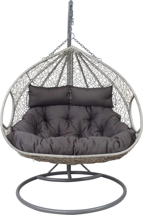 Sedia a Sgabello per Due Persone Deluxe - Sedia a Sgabello in Gomma - Sedia a Sgabello Esterna - Sedia a Sacco - Ø 120 x 203 cm