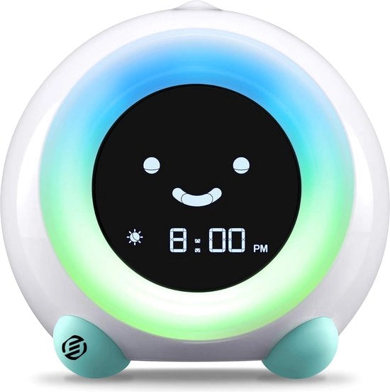 Allenatore del Sonno per Bambini - Sonno per Bambini - Alarme Digitale - Alarme per Bambini - Lampada da Notte - Orologio da Letto Digitale