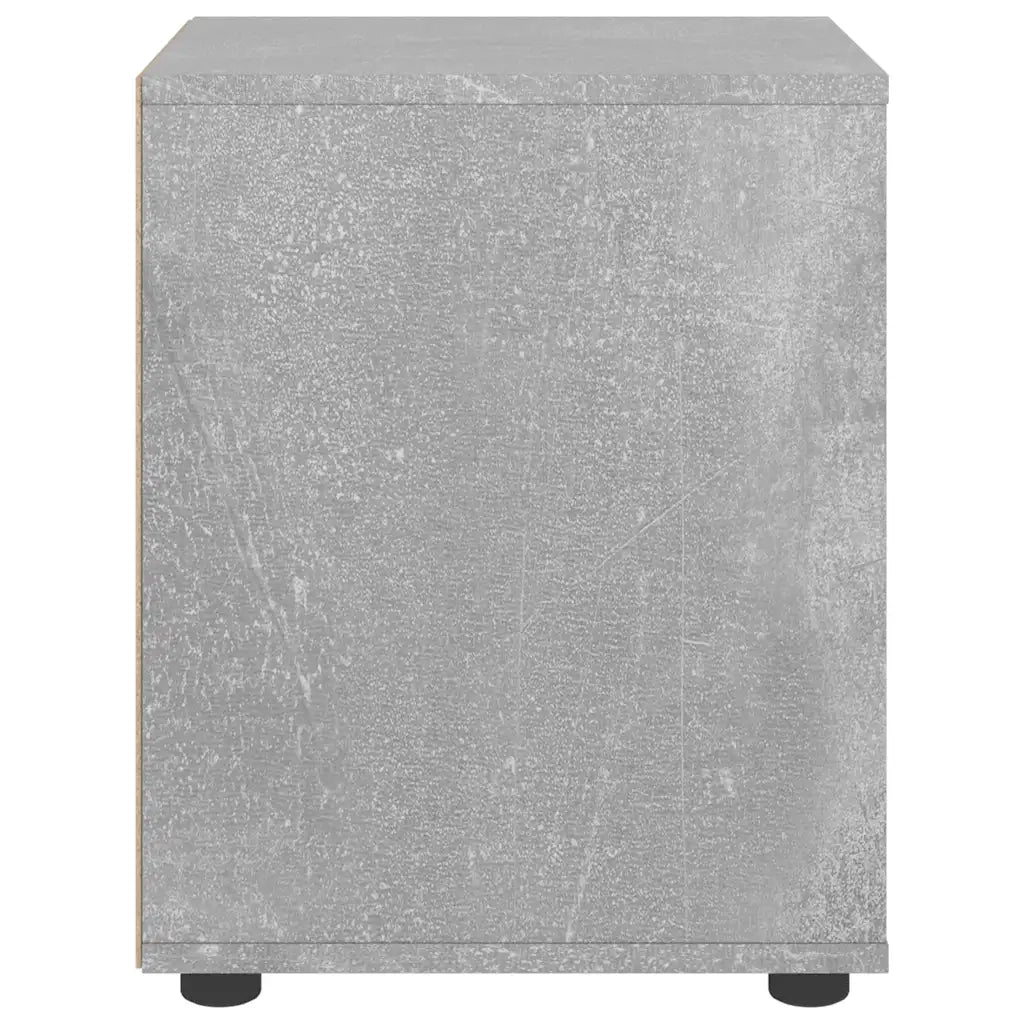 Comodino VISNES Grigio Cemento 45x40x50 cm in Legno Multistrato 4108282