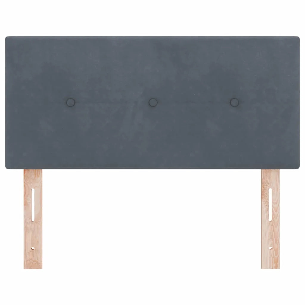 Testiera LED con luci a strisce a LED-Testata con LED Grigio 80 cm Poliestere