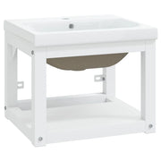 Telaio per lavabo da incasso 40 x 38 x 31 cm ferro bianco 02_0006773