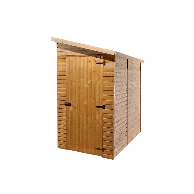 Casetta in legno da giardino con tetto catramato – 120x200 cm – pannelli 16 mm, porta cieca e struttura compatta – ED1220.02 Foresta