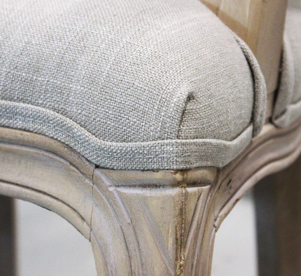 Poltrona vintage seduta imbottita in Legno cm 57x57x95 - ROYCE