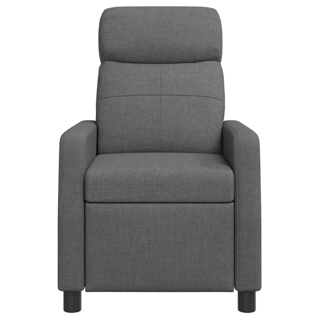 Divano Sedia-Poltrona reclinabile Grigio Scuro Tessuto 919391