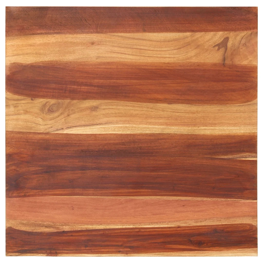Piano Tavolo in Legno Massello di Acacia 25-27 mm 70x70 cm