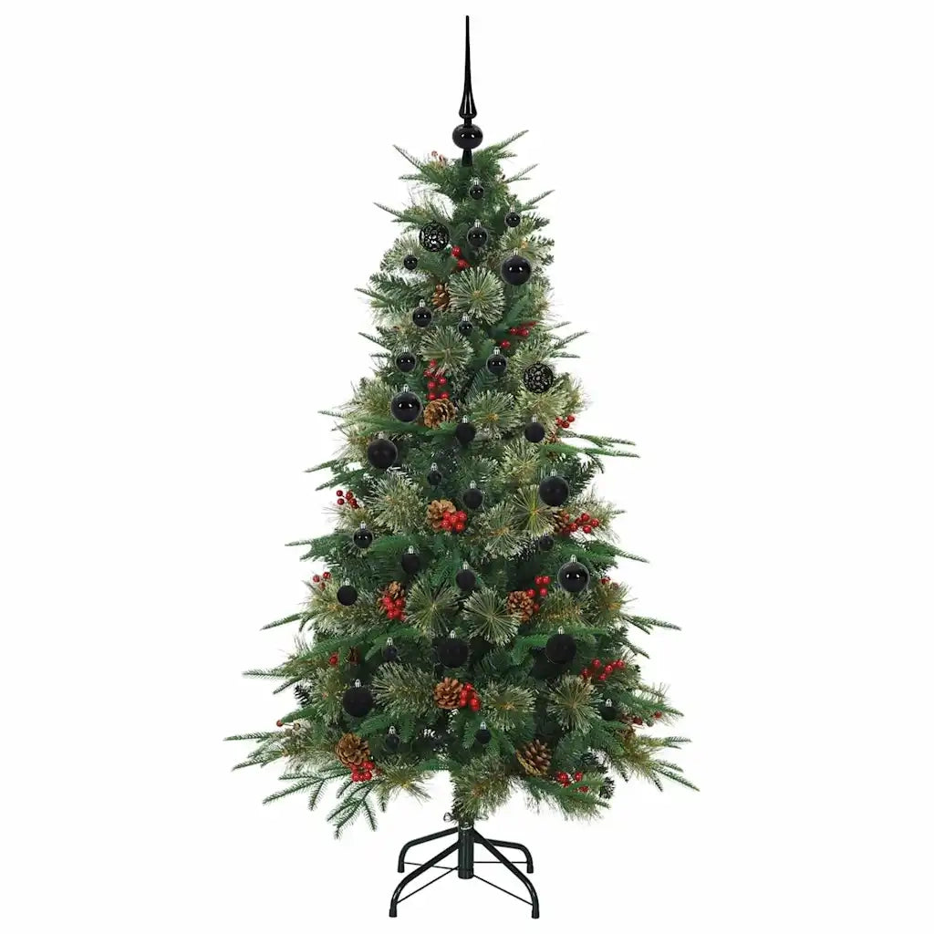 Albero di Natale | Decorazioni natalizie Artificiale con Rami Pieghevoli Verde 150 cm