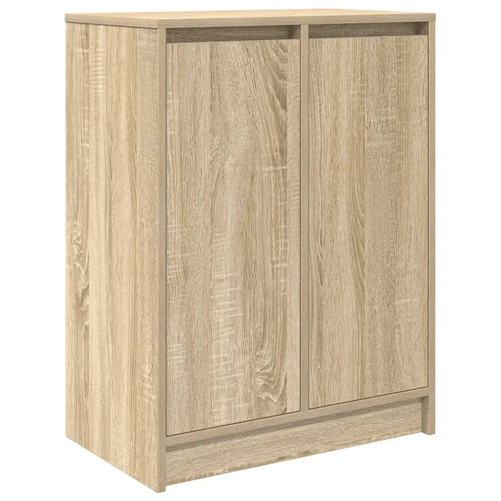 Scarpiera-Scaffale per scarpe Rovere Sonoma 57x34x76 cm in Legno Multistrato