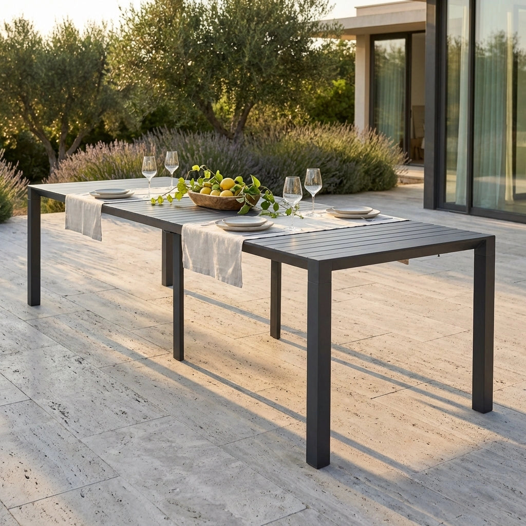 consolle da giardino in alluminio allungabile cm 100x51 50/260 - CALIFORNIA