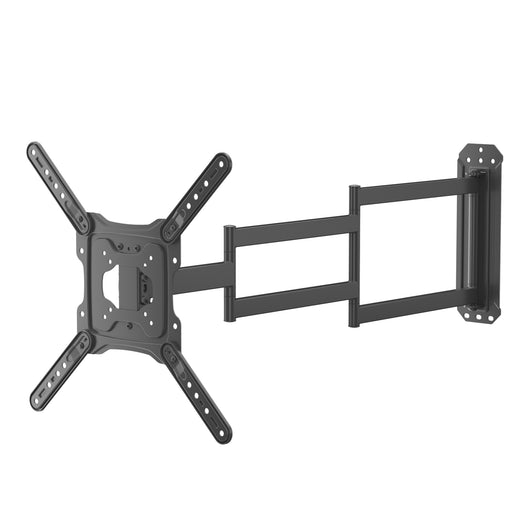 Supporto TV 23“-65”, staffa porta TV a muro orientabile con portata fino a 35 kg, braccio porta schermo salvaspazio