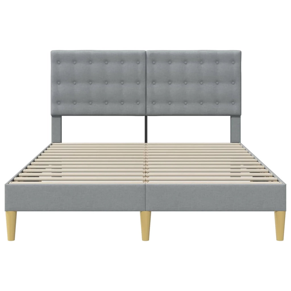 Struttura del letto Grigio Chiaro 120 x 190 cm Tessuto 42027779