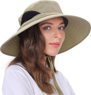 Cappello per Uomo Donna Cappello Opportuno Cappello di Giardino Protezione UV Cappello per la Protezione Solare Cappello Estivo Altezza del Bordo Cappello da Camminata