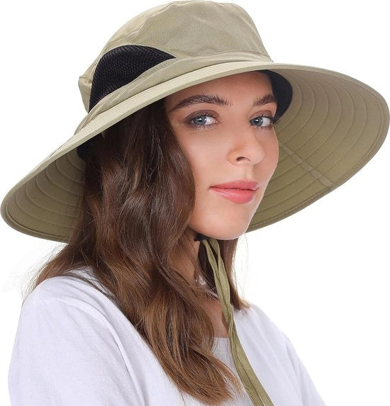 Cappello per Uomo Donna Cappello Opportuno Cappello di Giardino Protezione UV Cappello per la Protezione Solare Cappello Estivo Altezza del Bordo Cappello da Camminata