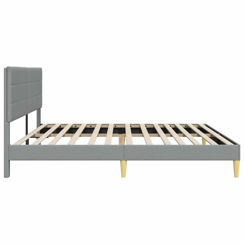 Struttura del letto-Giroletto Grigio Chiaro 180 x 200 cm Tessuto 966085