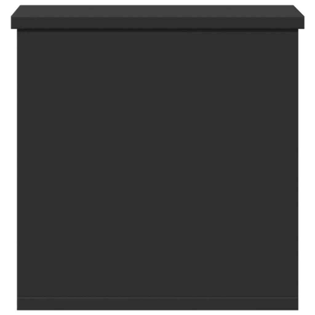 vidaXL Contenitore Portaoggetti Nero 30x35x35 cm in Truciolato
