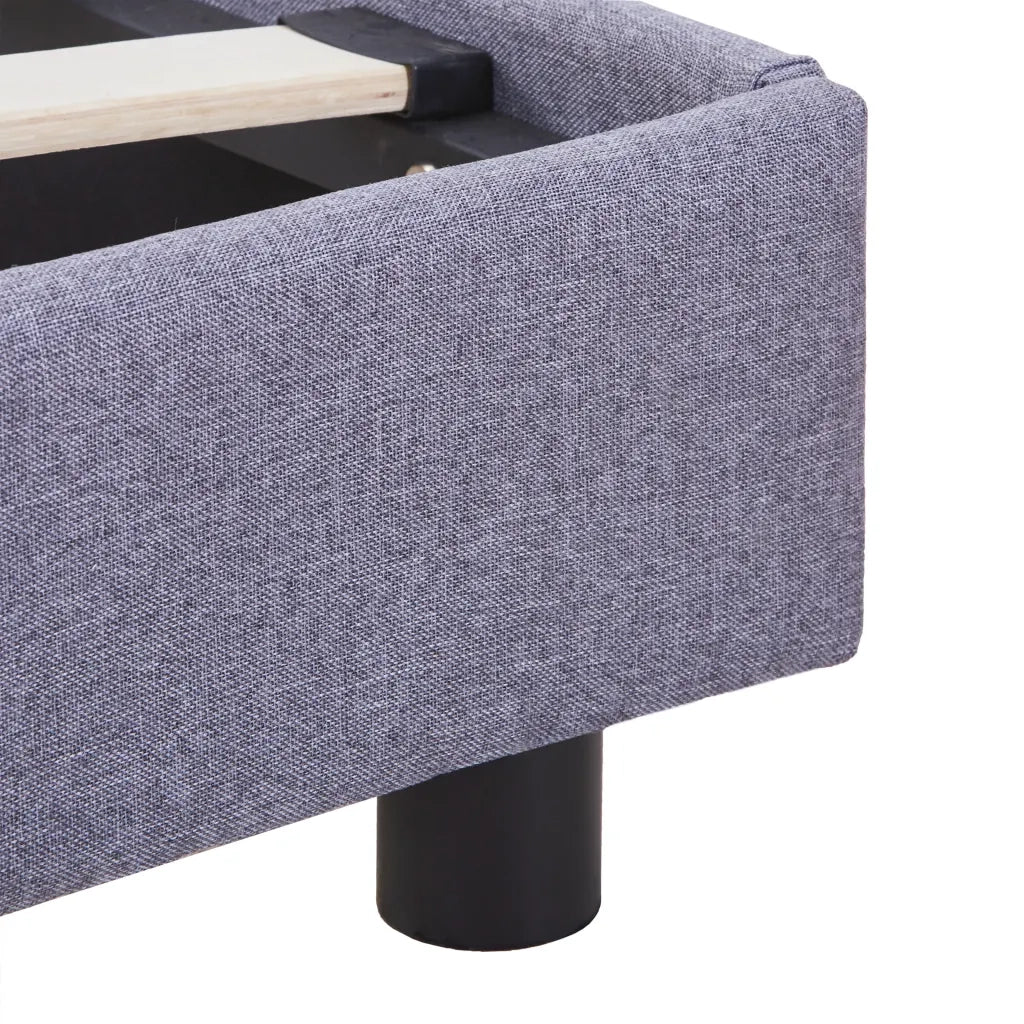 Giroletto senza Materasso Grigio Chiaro 140x200 cm Tessuto 280988