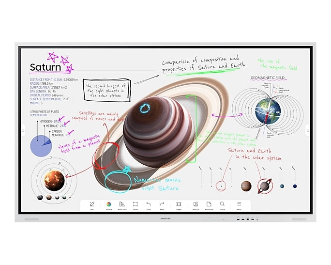 Samsung wm85b lavagna interattiva 2,16 m (85") 3840 x 2160 pixel touch screen grigio, bianco - LH85WMBWLGCXEN